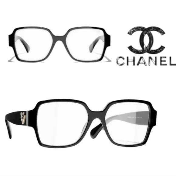 CHANEL EYEGLASSES Black Ref.3438 C501 FRAMES 54-17-140 RX Blue light - Picture 1 of 16